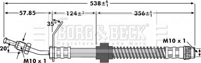 Borg & Beck BBH7131 - Kočiono crijevo, lajtung www.molydon.hr