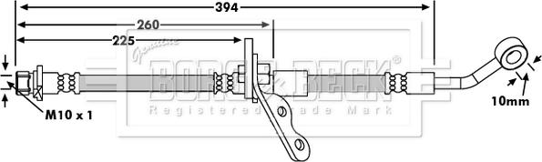 Borg & Beck BBH7347 - Kočiono crijevo, lajtung www.molydon.hr