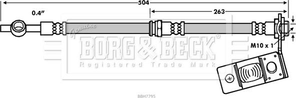 Borg & Beck BBH7795 - Kočiono crijevo, lajtung www.molydon.hr