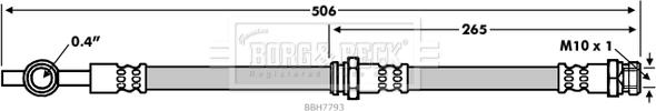 Borg & Beck BBH7793 - Kočiono crijevo, lajtung www.molydon.hr