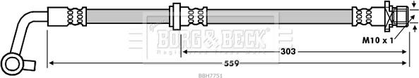 Borg & Beck BBH7751 - Kočiono crijevo, lajtung www.molydon.hr