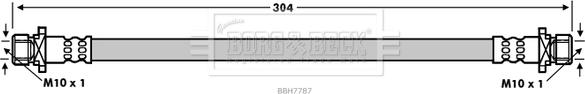 Borg & Beck BBH7787 - Kočiono crijevo, lajtung www.molydon.hr