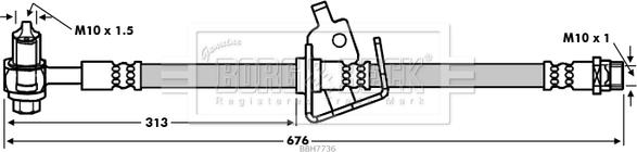 Borg & Beck BBH7736 - Kočiono crijevo, lajtung www.molydon.hr