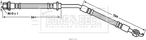 Borg & Beck BBH7729 - Kočiono crijevo, lajtung www.molydon.hr