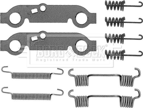 Borg & Beck BBK6057 - Komplet pribora, kočione papuce rucne kočnice www.molydon.hr