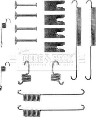 Borg & Beck BBK6030 - Komplet pribora, kočione papuce rucne kočnice www.molydon.hr