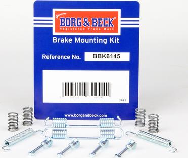 Borg & Beck BBK6145 - Komplet pribora, kočione papuce rucne kočnice www.molydon.hr