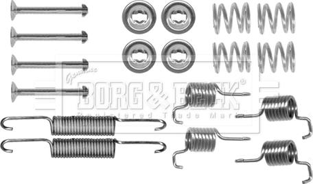 Borg & Beck BBK6306 - Komplet pribora, kočione papuce rucne kočnice www.molydon.hr