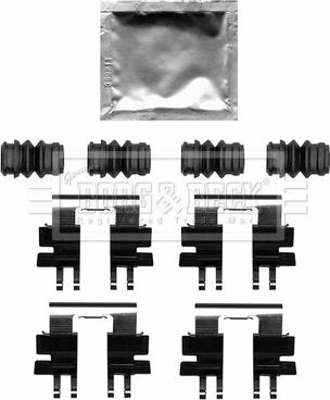 Borg & Beck BBK1645 - Komplet pribora, Pločica disk kočnice www.molydon.hr