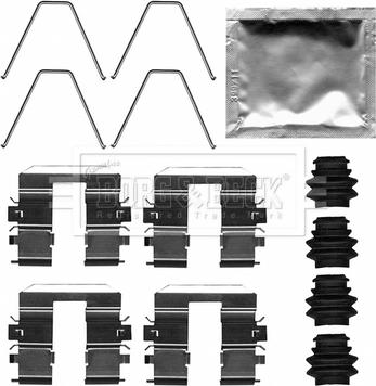 Borg & Beck BBK1657 - Komplet pribora, Pločica disk kočnice www.molydon.hr