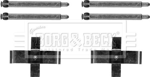 Borg & Beck BBK1619 - Komplet pribora, Pločica disk kočnice www.molydon.hr