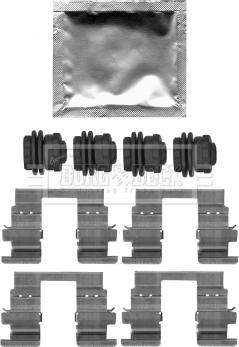 Borg & Beck BBK1612 - Komplet pribora, Pločica disk kočnice www.molydon.hr