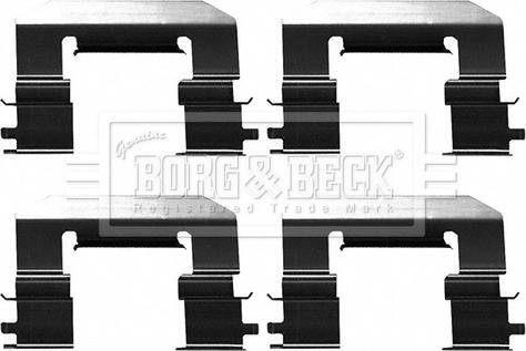 Borg & Beck BBK1625 - Komplet pribora, Pločica disk kočnice www.molydon.hr