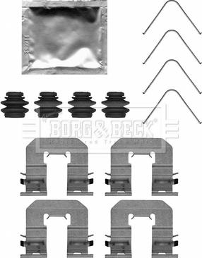 Borg & Beck BBK1675 - Komplet pribora, Pločica disk kočnice www.molydon.hr