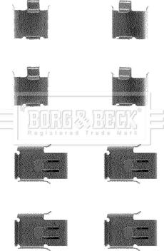 Borg & Beck BBK1097 - Komplet pribora, Pločica disk kočnice www.molydon.hr