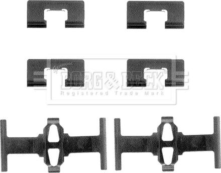Borg & Beck BBK1053 - Komplet pribora, Pločica disk kočnice www.molydon.hr