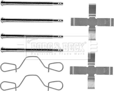 Borg & Beck BBK1006 - Komplet pribora, Pločica disk kočnice www.molydon.hr