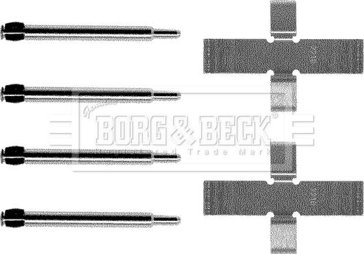 Borg & Beck BBK1002 - Komplet pribora, Pločica disk kočnice www.molydon.hr