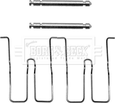 Borg & Beck BBK1016 - Komplet pribora, Pločica disk kočnice www.molydon.hr
