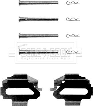 Borg & Beck BBK1037 - Komplet pribora, Pločica disk kočnice www.molydon.hr