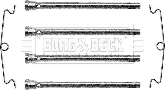 Borg & Beck BBK1024 - Komplet pribora, Pločica disk kočnice www.molydon.hr