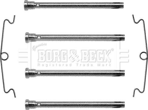 Borg & Beck BBK1023 - Komplet pribora, Pločica disk kočnice www.molydon.hr