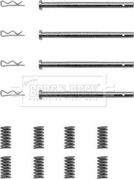 Borg & Beck BBK1071 - Komplet pribora, Pločica disk kočnice www.molydon.hr