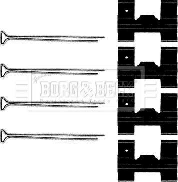 Borg & Beck BBK1073 - Komplet pribora, Pločica disk kočnice www.molydon.hr