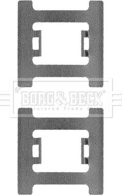 Borg & Beck BBK1196 - Komplet pribora, Pločica disk kočnice www.molydon.hr