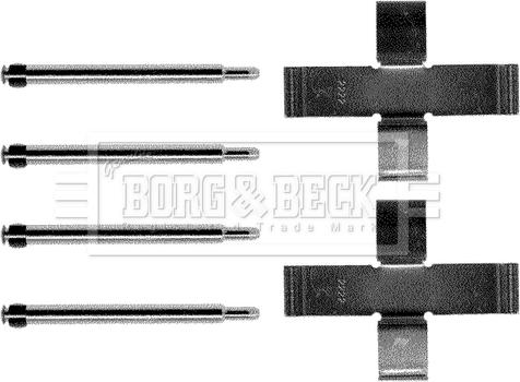 Borg & Beck BBK1191 - Komplet pribora, Pločica disk kočnice www.molydon.hr