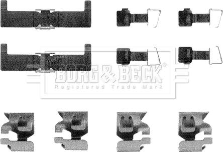 Borg & Beck BBK1169 - Komplet pribora, Pločica disk kočnice www.molydon.hr