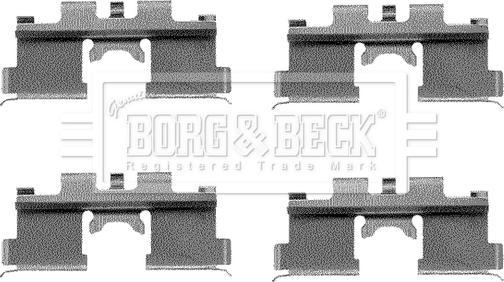 Borg & Beck BBK1105 - Komplet pribora, Pločica disk kočnice www.molydon.hr