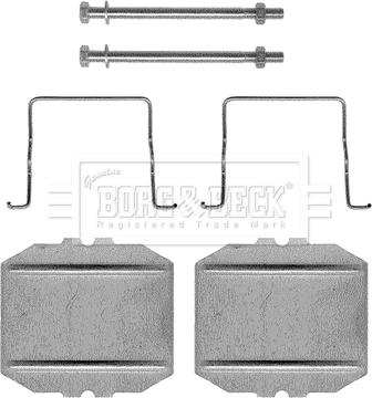 Borg & Beck BBK1102 - Komplet pribora, Pločica disk kočnice www.molydon.hr