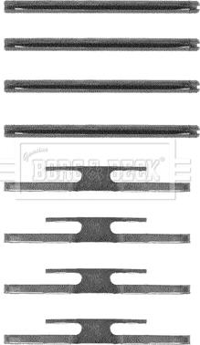 Borg & Beck BBK1118 - Komplet pribora, Pločica disk kočnice www.molydon.hr