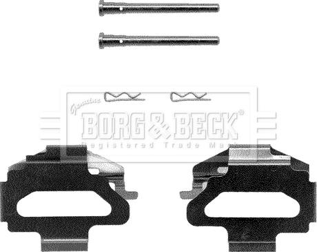 Borg & Beck BBK1125 - Komplet pribora, Pločica disk kočnice www.molydon.hr