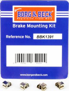 Borg & Beck BBK1391 - Komplet pribora, Pločica disk kočnice www.molydon.hr