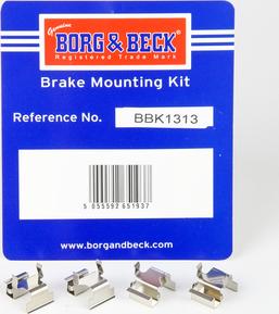 Borg & Beck BBK1313 - Komplet pribora, Pločica disk kočnice www.molydon.hr