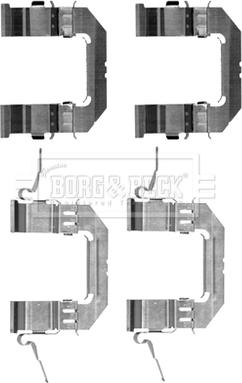 Borg & Beck BBK1244 - Komplet pribora, Pločica disk kočnice www.molydon.hr