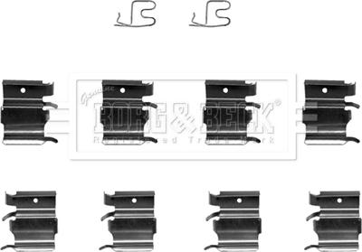 Borg & Beck BBK1205 - Komplet pribora, Pločica disk kočnice www.molydon.hr