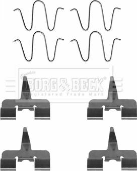 Borg & Beck BBK1206 - Komplet pribora, Pločica disk kočnice www.molydon.hr