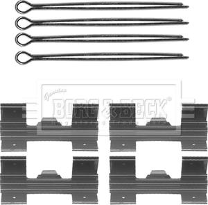 Borg & Beck BBK1210 - Komplet pribora, Pločica disk kočnice www.molydon.hr