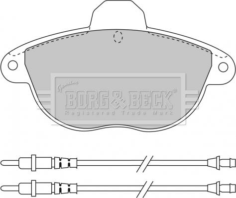 Borg & Beck BBP1455 - Komplet Pločica, disk-kočnica www.molydon.hr