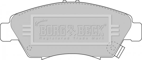 Borg & Beck BBP1457 - Komplet Pločica, disk-kočnica www.molydon.hr