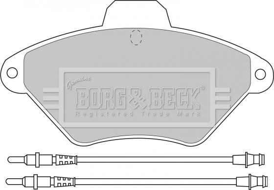 Borg & Beck BBP1468 - Komplet Pločica, disk-kočnica www.molydon.hr