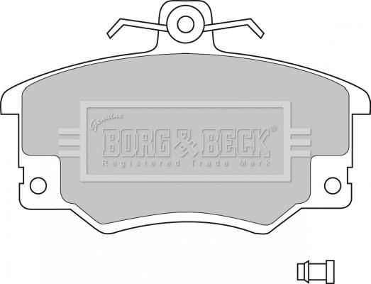 Borg & Beck BBP1410 - Komplet Pločica, disk-kočnica www.molydon.hr