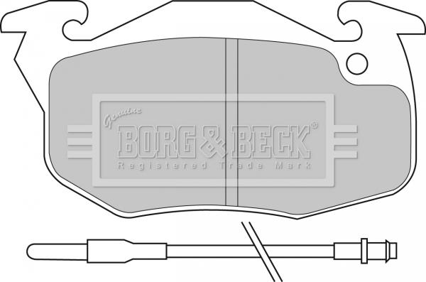 Borg & Beck BBP1425 - Komplet Pločica, disk-kočnica www.molydon.hr