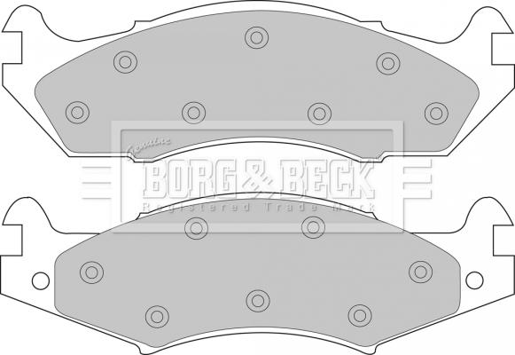 Borg & Beck BBP1566 - Komplet Pločica, disk-kočnica www.molydon.hr