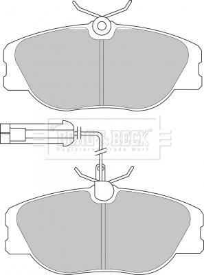 Borg & Beck BBP1567 - Komplet Pločica, disk-kočnica www.molydon.hr