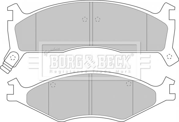 Borg & Beck BBP1573 - Komplet Pločica, disk-kočnica www.molydon.hr