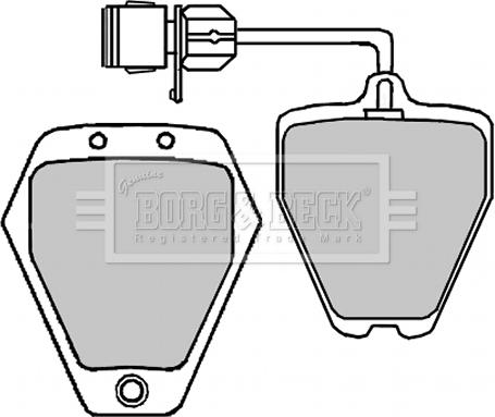 Borg & Beck BBP1647 - Komplet Pločica, disk-kočnica www.molydon.hr